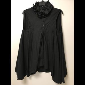 EUC Athena Marie ruffled neck blouse